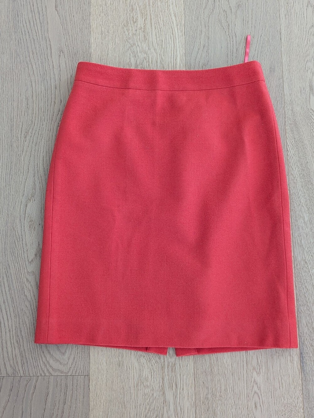 J. Crew Coral-Red Pencil Skirt